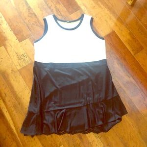 Signature Collection Jersey Knit Dress with Lace